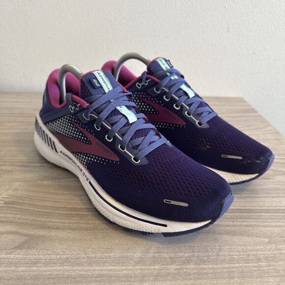 Brooks Adrenaline GTS 22 Running Shoes Sneakers Purple - Womens Size 10 B - Picture 5 of 11